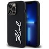 Etui KARL LAGERFELD Silicone Metal Script Logo do Apple iPhone 14 Pro Czarny