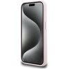 Etui KARL LAGERFELD Silicone Shadow Metal Initial MagSafe do Apple iPhone 15 Pro Różowy Dominujący kolor Różowy