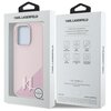 Etui KARL LAGERFELD Silicone Shadow Metal Initial MagSafe do Apple iPhone 15 Pro Różowy Marka telefonu Apple
