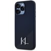 Etui KARL LAGERFELD Silicone Shadow Metal Initial MagSafe do Apple iPhone 15 Pro Max Czarny Seria telefonu iPhone