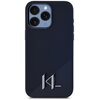 Etui KARL LAGERFELD Silicone Shadow Metal Initial MagSafe do Apple iPhone 15 Pro Max Czarny Model telefonu iPhone 15 Pro Max