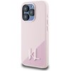 Etui KARL LAGERFELD Silicone Shadow Metal Initial MagSafe do Apple iPhone 15 Pro Max Różowy Seria telefonu iPhone