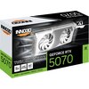 Karta graficzna INNO3D GeForce RTX 5070 Twin X2 12GB DLSS 4 Biało-srebrny Rodzaj pamięci GDDR7