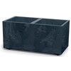Doniczka PROSPERPLAST Sierra Case Beton Effect DSI800E Antracytowy