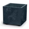 Doniczka PROSPERPLAST Sierra Square Beton Effect DSI400E Antracytowy