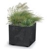 Doniczka PROSPERPLAST Sierra Square Beton Effect DSI400E Antracytowy Wymiary [mm] 385 x 385 x 370