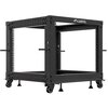 Szafa RACK LANBERG 19" 9U OR01-6109-B 600 x 600, Stojąca Czarny Wysokość wewnętrzna 9U