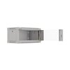 Szafa RACK LANBERG 19" 4U WF03-5304-10S 540 x 350 mm, Wisząca Szary Otwierane panele boczne Tak