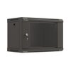 Szafa RACK LANBERG 19" 6U WF03-5306-10B 540 x 350 mm, Wisząca Czarny Otwierane panele boczne Tak