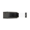 Szafa RACK LANBERG 19" 4U WF03-5304-10B 540 x 350 mm, Wisząca Czarny Otwierane panele boczne Tak