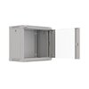 Szafa RACK LANBERG 19" 9U WF03-5309-10S 540 x 350 mm, Wisząca Szary Otwierane panele boczne Tak