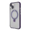 Etui TECTO SHIELD Ring Secure Mag do Apple iPhone 15 Przezroczysto-fioletowy Seria telefonu iPhone