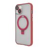 Etui TECTO SHIELD Ring Secure Mag do Apple iPhone 15 Przezroczysto-czerwony Seria telefonu iPhone