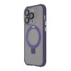Etui TECTO SHIELD Ring Secure Mag do Apple iPhone 15 Pro Przezroczysto-fioletowy Seria telefonu iPhone