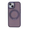 Etui TECTO SHIELD Secure Spinning Mag do Apple iPhone 15 Przezroczysto-fioletowy