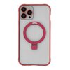 Etui TECTO SHIELD Ring Secure Mag do Apple iPhone 15 Pro Max Przezroczysto-czerwony