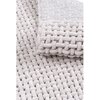 Dywan łazienkowy MULTIDECOR Belweder 120 x 170 cm Jasnoszary Materiał Bawełna