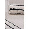 Dywan wewnętrzny MULTIDECOR Elio Linie 508383 80 x 150 cm Kremowo-czarny Przeznaczenie Do sypialni