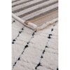 Dywan wewnętrzny MULTIDECOR Elio Linie 508383 80 x 150 cm Kremowo-czarny Wzór Linie