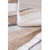 Dywan MULTIDECOR Evaz 80 x 150 cm Beżowy Fale Przeznaczenie Do gabinetu