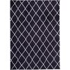 Dywan wewnętrzny MULTIDECOR Loren Print 80 x 150 cm Czarny Kratka