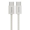 Kabel USB-C - USB-C HAMA Fabric 60W 1 m Beżowy Rodzaj Kabel