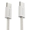 Kabel USB-C - USB-C HAMA Fabric 60W 1 m Beżowy Długość [m] 1