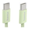 Kabel USB-C - USB-C HAMA 201726 60W 1 m Zielony Gwarancja 24 miesiące