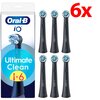Oryginalna końcówka szczoteczki ORAL-B iO Ultimate Clean Czarny (6 szt.) (Usuwa płytkę bakteryjną)
