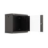Szafa RACK LANBERG 19" 9U WF03-5309-10B 540 x 350 mm, Wisząca Czarny Otwierane panele boczne Tak