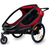 Przyczepka rowerowa HAMAX Outback Twin Czerwono-czarny