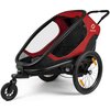 Przyczepka rowerowa HAMAX Outback One Czerwono-czarny