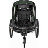 Przyczepka rowerowa HAMAX Outback One 34kg Pasy Zielono-czarny Ochrona przed warunkami atmosferycznymi Tak