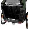 Przyczepka rowerowa HAMAX Outback One 34kg Pasy Zielono-czarny Wentylacja Tak