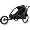 Przyczepka rowerowa HAMAX Outback Twin Zielono-czarny Nośność 40 kg