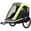 Przyczepka rowerowa HAMAX Avenida Twin 45kg Pasy Limonkowy
