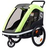 Przyczepka rowerowa HAMAX Avenida Twin 45kg Pasy Limonkowy Pasy bezpieczeństwa Tak