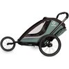 Przyczepka rowerowa HAMAX Cocoon One Zielono-czarny Rama Aluminiowa