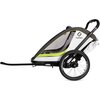 Przyczepka rowerowa HAMAX Breeze One 35kg Pasy Biało-zielony Pasy bezpieczeństwa Tak