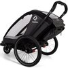 Przyczepka rowerowa HAMAX Cotoon Twin 42kg Pasy Szaro-czarny Wentylacja Tak
