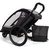 Przyczepka rowerowa HAMAX Cocoon One Szaro-czarny Nośność 35 kg