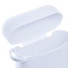 Etui na słuchawki 3MK Silicone Case do Apple AirPods 4 Biały Karabińczyk Tak
