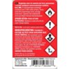 Czerwona etykieta produktu "Olej FINISH LINE Dry Bike Lubricant 120 ml" zawiera ostrzeżenia i instrukcje w języku polskim, w tym informacje o składzie, sposobie użycia oraz zagrożeniach związanych z połknięciem i wdychaniem, a także symbole ostrzegawcze d