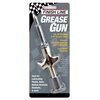 Opakowanie produktu z napisem "FINISH LINE GREASE GUN" zawiera smarownicę, a na opakowaniu widnieją dodatkowe informacje: "Fits All Standard 9/16" Grease Tubes", "Prevents Contamination and Over-Lubrication", "Long Reach - Hangable", oraz "Ideal for Lubri