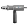 Na zdjęciu znajduje się szary adapter do nitów z czarnym uchwytem, na którym widnieje logo "GRAPHITE". Adapter ma metaliczne wykończenie na jednym z końców.
