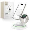 Ładowarka indukcyjna TECH-PROTECT QI15W-A46 3w1 MagSafe Biały