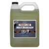 Plastikowy kanister z przezroczystym płynem, z czarną zakrętką i uchwytem, posiada etykietę z napisem: "EcoTech 2 FINISH LINE MULTI DEGREASER". Na etykiecie znajdują się również informacje: "FOR TOUGH-TASK CLEANING", "SAFE FOR ALL SURFACES", oraz pojemnoś