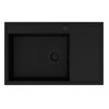 Zlewozmywak PYRAMIS Camea 1B1D L 070168402 + wkładka ociekowa Czarny Komora 1 490 x 380 x 205 mm
