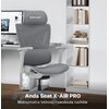 Fotel ANDA SEAT X-Air Pro XL Szary Poduszka lędźwiowa Nie