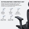Fotel ANDA SEAT X-Air Pro XL Czarny Zagłówek Tak
